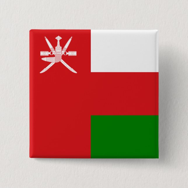 Sultanate of Oman Flag Button (Front)