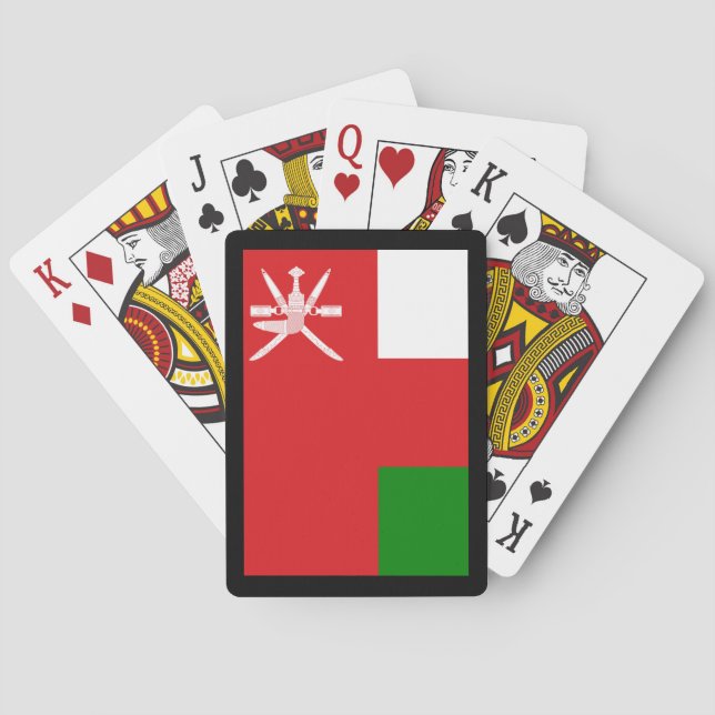 Sultanate of Oman Flag Poker Cards (Back)