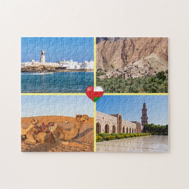Sultanate of Oman landmarks Jigsaw Puzzle (Horizontal)