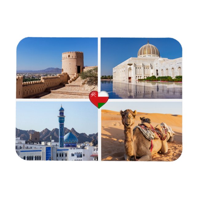 Sultanate of Oman landmarks Magnet (Horizontal)