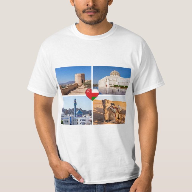 Sultanate of Oman landmarks T-Shirt (Front)