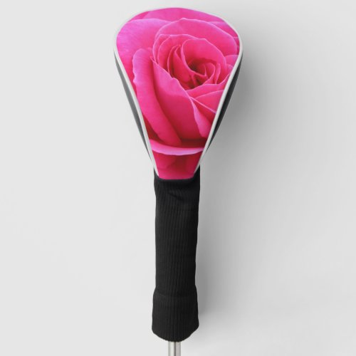 Sultry Candy Red  Rose Photo Saying  Golf Head Cover