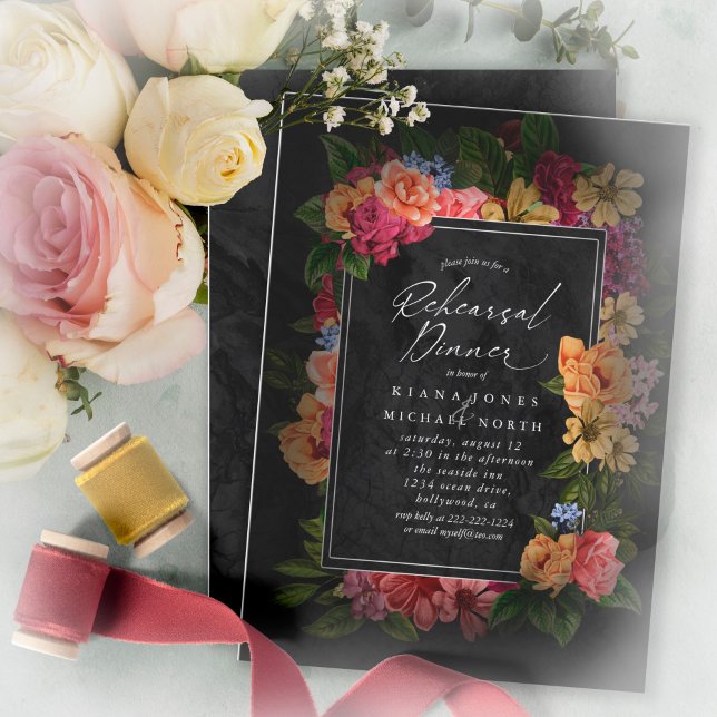Sultry Nights Floral Rehearsal Dinner ID829 (Creator Uploaded)