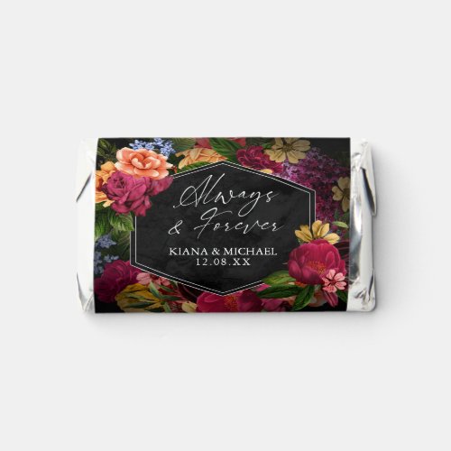 Sultry Nights Floral Wedding Welcome ID829 Hersheys Miniatures