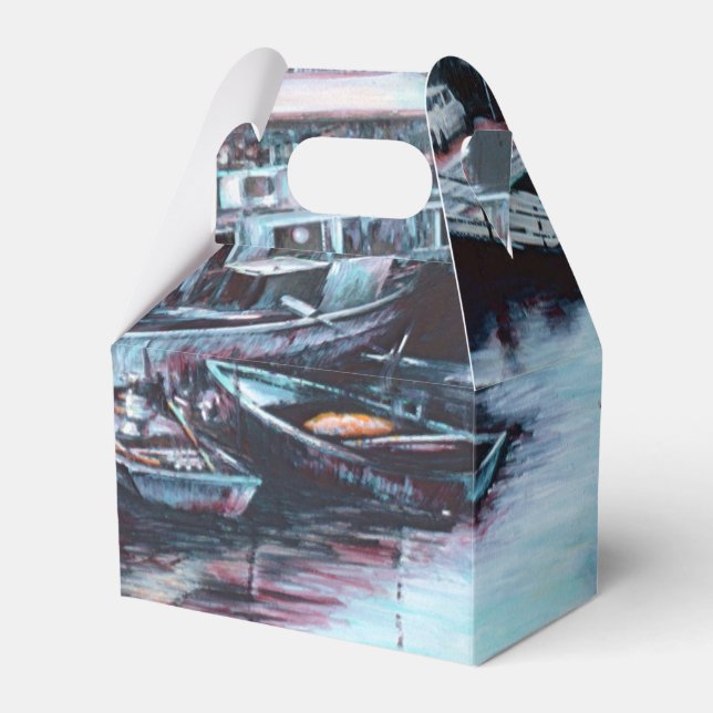 Sultry Prelude to Dusk, Jaffe, Israel Favor Boxes (Front Side)