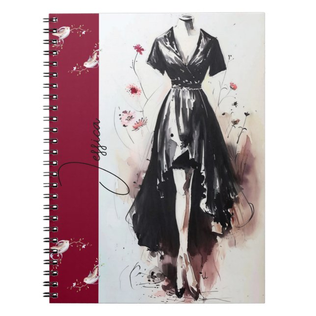 Sultry Victorian Silhouette Art Journal (Front)
