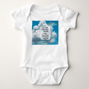 sum cloud and fish baby bodysuit