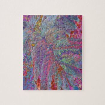 Sumac Impressionist Digital Art Puzzle by Gingezel at Zazzle