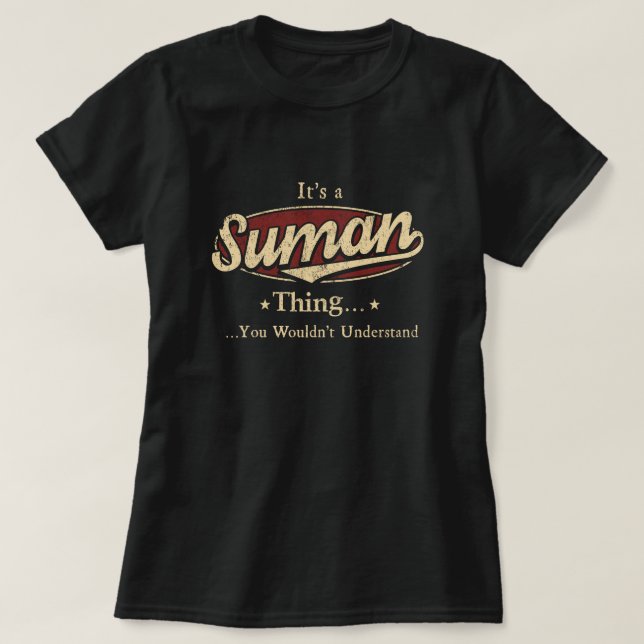 Suman Name, Suman family name crest T-Shirt Zazzle