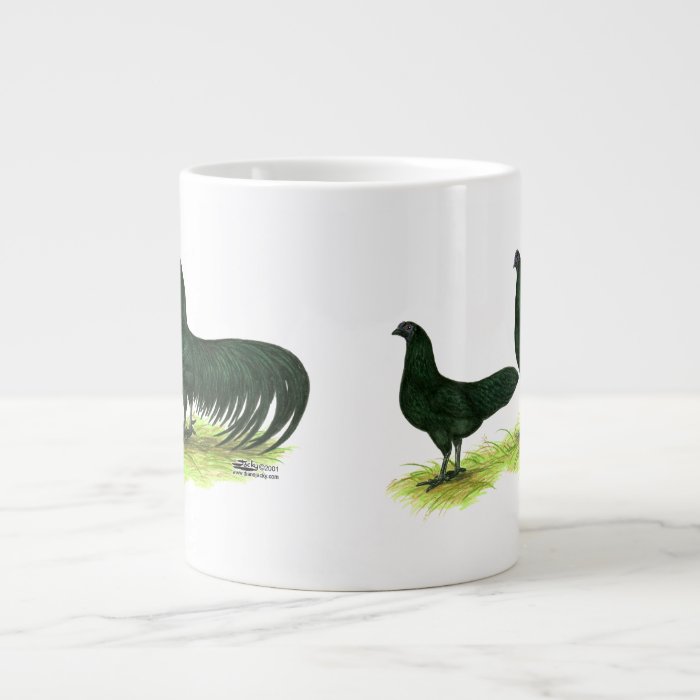 Sumatra Black Chickens Jumbo Mugs