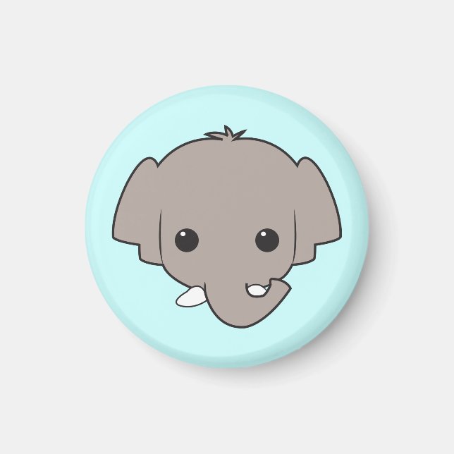 Sumatran Elephant Magnet (Front)