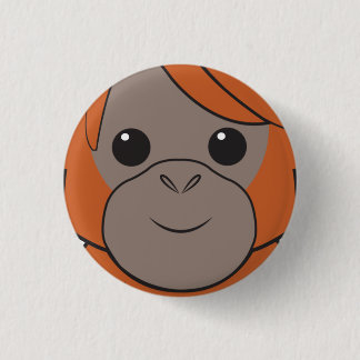 Sumatran Orangutan Face Button