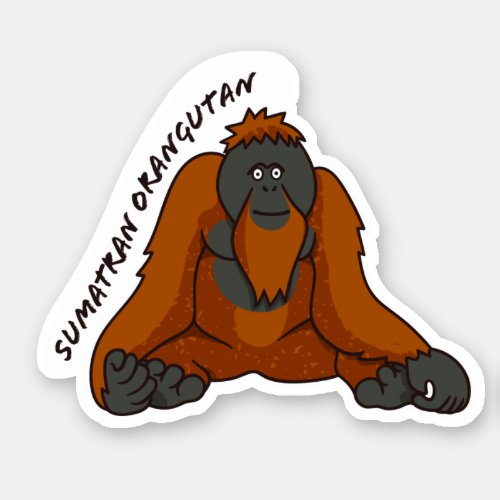 Sumatran Orangutan Sticker