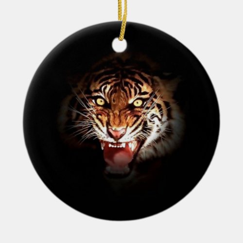 Sumatran Tiger Ceramic Ornament