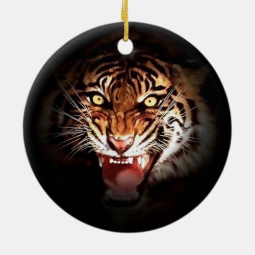 Sumatran Tiger Christmas Ornaments