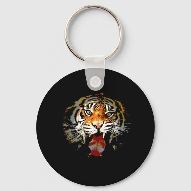 Sumatran Tiger Keychain (Front)