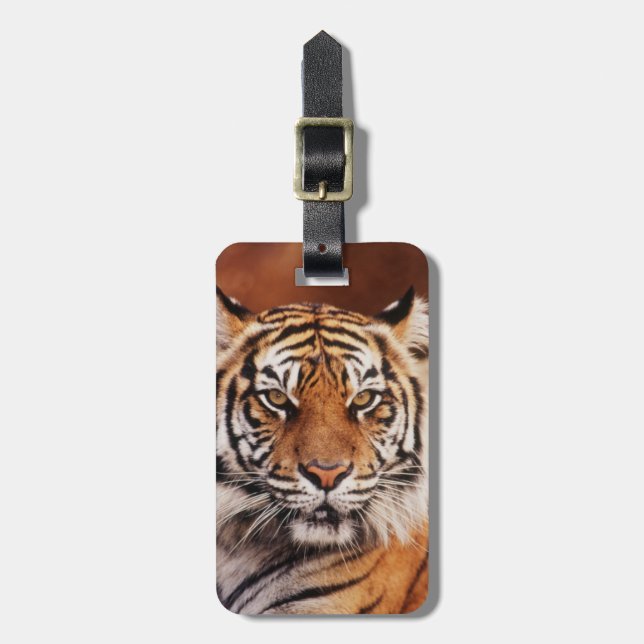 Sumatran Tiger Luggage Tag (Front Vertical)