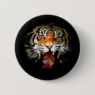 Sumatran Tiger Pinback Button