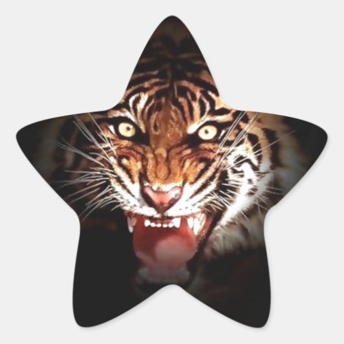 Sumatran Tiger Star Sticker