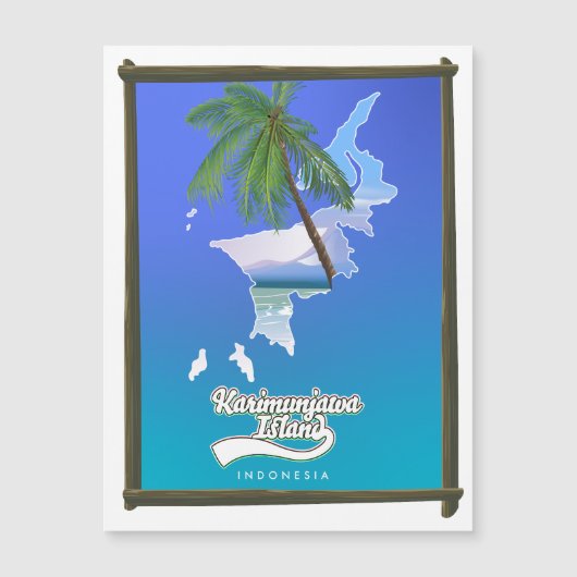Sumba Island Indonesia travel map (Front)