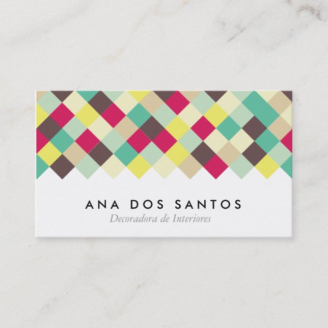 Sumergirse en el Color Tarjetas de Visita Business Card (Front)