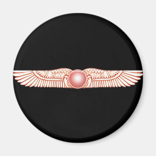 Sumerian Anunnaki Winged Sun Disk Magnet