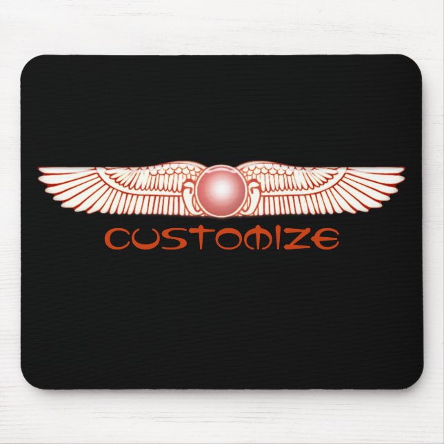Sumerian Anunnaki Winged Sun Disk Mouse Pad (Front)