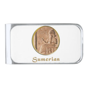 Sumerian Silver Finish Money Clip