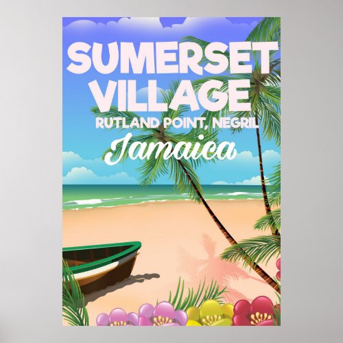 Sumerset Village Jamaica travel poster