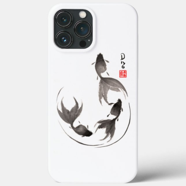 Sumi-e Goldfish Case-Mate iPhone Case (Back)