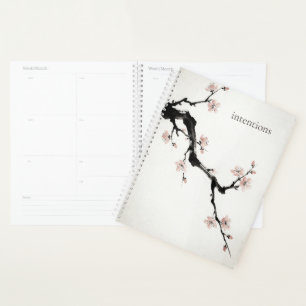 Sumi-E Ink   Cherry Blossom   Weekly/Monthly Planner
