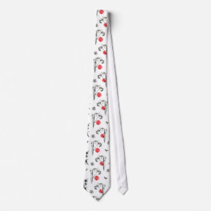 Sumi-e Japanese Sunrise Neck Tie