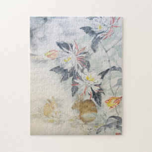 Sumi e Moon Rabbit Puzzle