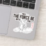 Sumi-E Yoda Painting: May The Force Be With You Sticker