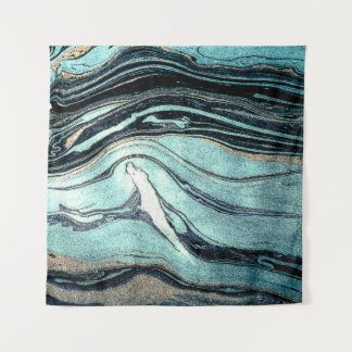 Suminagashi, Japanese Marbling Art. Tapestry