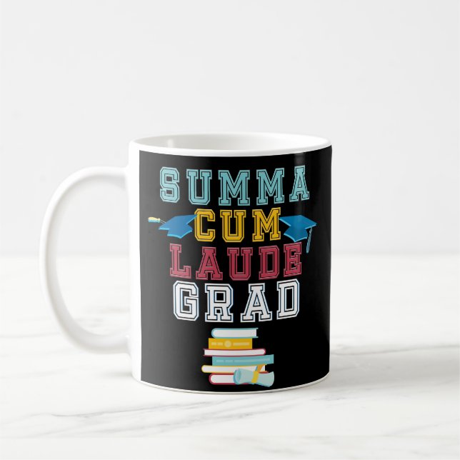 Summa Cum Laude College Graduation Coffee Coffee Mug (Left)