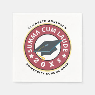 Summa Cum Laude Graduation Napkins