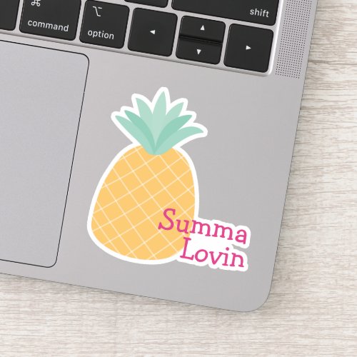 Summa Lovin _ Cute Tropical Pineapple Sticker