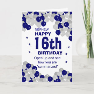 summarized birthday nephew card