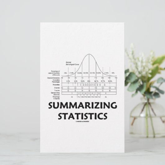 Summarizing Statistics (Bell Curve Distribution) (Standing Front)