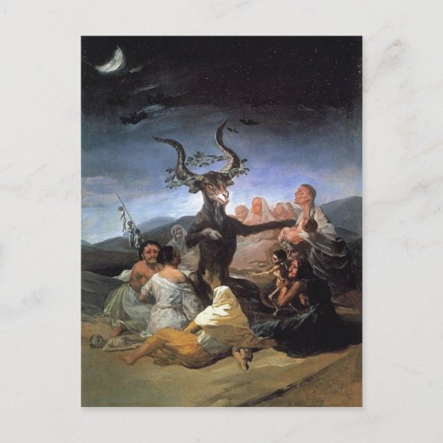 Summary Description Francisco Goya, le Sabbat des  Postcard (Front)