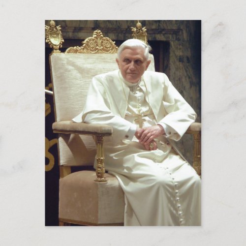 Summary Description Pope Benedictus XVI _ modified Postcard