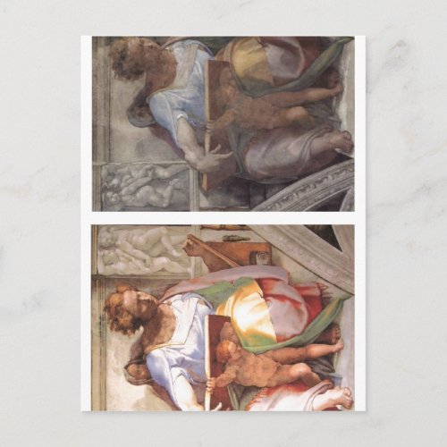 Summary Description Sistine Chapel the prophet Da Postcard