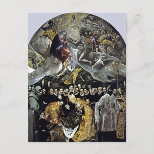 Summary El Greco _ The Burial of the Count of Orga Postcard