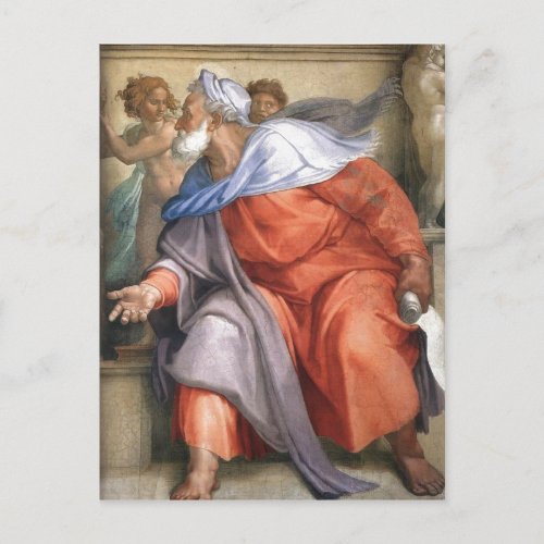 Summary enEzekiel depicted on a Sistine Chapel fr Postcard