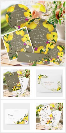 Summer 10th Wedding Anniversary Trendy Lemon 2026