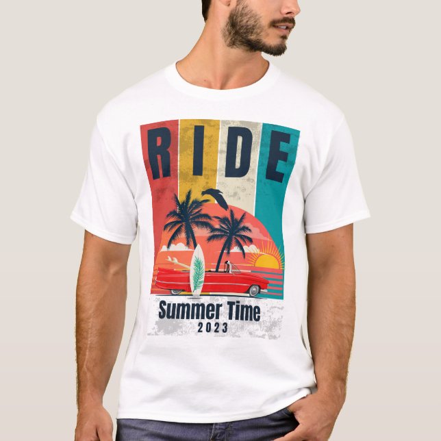 Summer 2023 Cadillac Sunset Ride T-Shirt (Front)