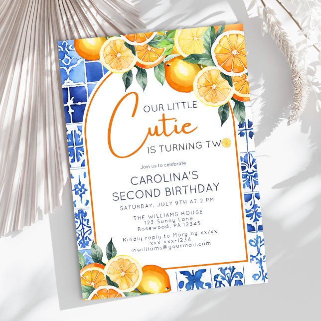 Summer 2nd Birthday Invitation (Creator Uploaded)