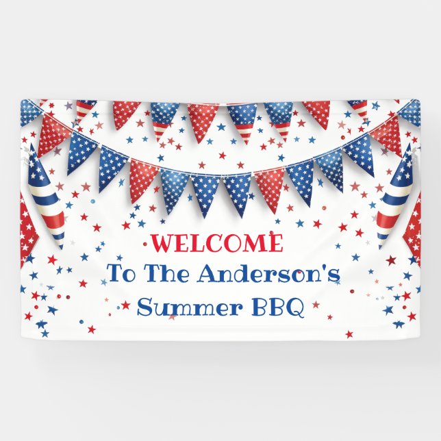 Summer 4th July Banner (Horizontal)