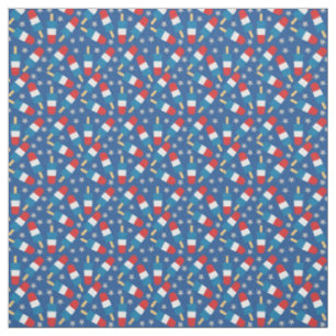 Summer 4th of July Patriotic Popsicles Fabric